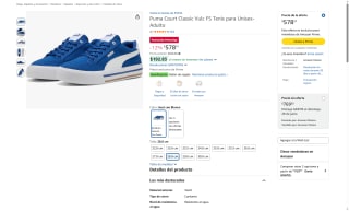 Tenis Puma Court Classic Vulc por $579 | Amazon (Prime)