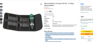 Wera Ratelschroevendraaier voor €49,82