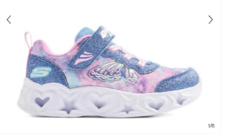 Skechers sneakers met lichtjes blauw/roze voor €9,99 bij Wehkamp