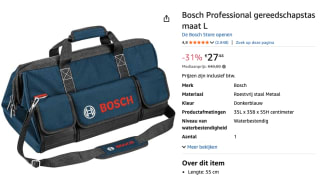 Bosch Professional Gereedschapstas - Maat L voor €27,44 bij Amazon