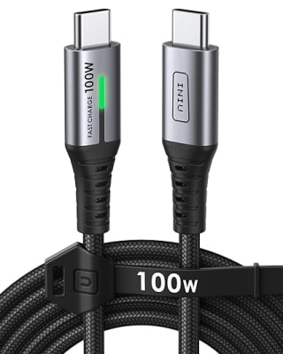 INIU USB C naar USB C-kabel [100 W/2 m] voor €4,35