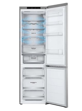 Frigorífico combi LG GBV7280CMB, Total No Frost, 203 cm, 387 L, DoorCooling+ por 502€