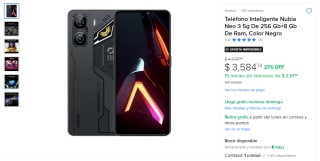 Nubia Neo 3 5G 256GB por $3,584 | Mercado Libre