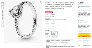 Anillo de Plata con Circonita por $1,358 | Oferta Amazon