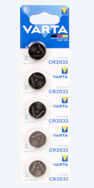 Varta LITHIUM Coin Batterijen CR2032 Blister 5 stuks voor €1,79 bij de Action