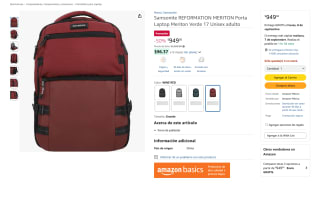 Mochila Samsonite Reformation Meriton 17" por $950 | Amazon