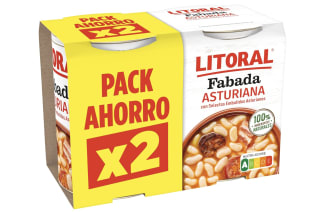 LITORAL Fabada Asturiana duplo dos latas de 420g (2x420g) a solo 305€