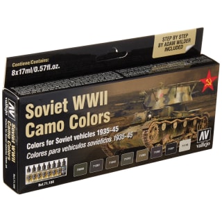 Vallejo Set de Pintura Model Air 8 Colores Soviet WWII Camo Colors por 12.99€