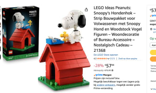 EGO IDEAS Peanuts: Snoopy's hondenhok voor €57,99 bij Amazon
