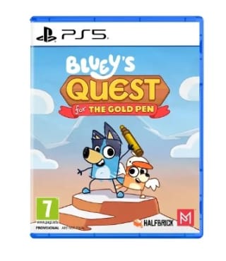 Bluey's Quest for the Gold Pen PS5 por 29.95€.
