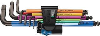 WERA 950/9 Hex-Plus Multicolour HF 1 stiftsleutelset voor €27,29 bij Amazon