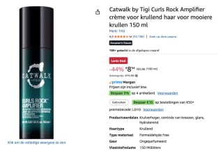 Catwalk by Tigi Curls Rock Amplifier crème voor €8,94 bij Amazon