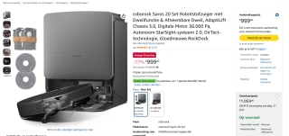 Roborock Saros 20 Robotstofzuiger voor €999