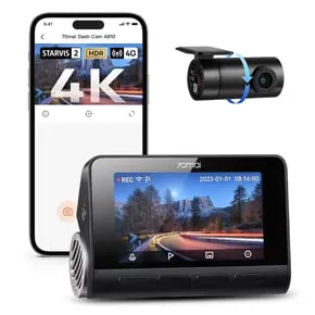 70mai A810 4K dashcam voor en achter voor €134,88 bij Joybuy