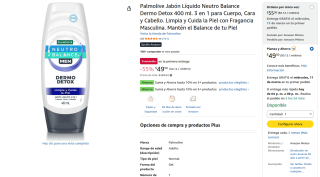 Palmolive Jabón Líquido Neutro 400ml por $50 | Amazon