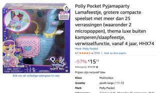 Lama Pyjamafeestje speelset Polly Pocket voor €15,17 bij Amazon