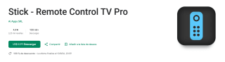 Stick - Remote Control TV Pro Gratis | PlayStore