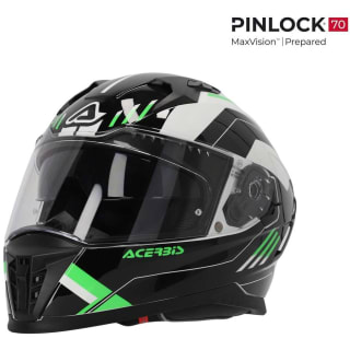 Casco integral de moto ACERBIS X-WAY GRAPHIC Negro Verde por 72,68€