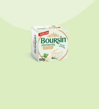 Probeer Boursin Plantaardig Knoflook & Kruiden gratis na cashback via Scoupy