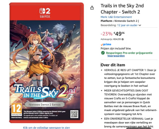 rails in the Sky 2nd Chapter - Nintendo Switch 2 voor €49,96 bij Amazon
