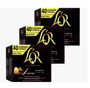 Cápsulas de Café L'Or Ristretto 120 unidades por 25,51€