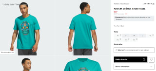 Playera Gráfica Sugar Skull por $269 | Adidas