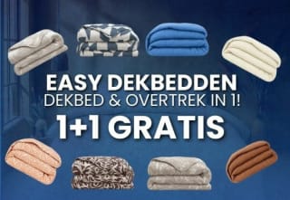 1+1 gratis op Easy Dekbed - dekbed en overtrek in één bij Koopjedeal