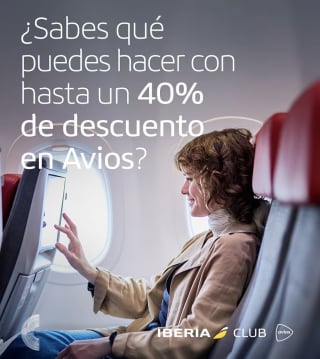 Hasta 40% de descuento en Iberia (Avios)