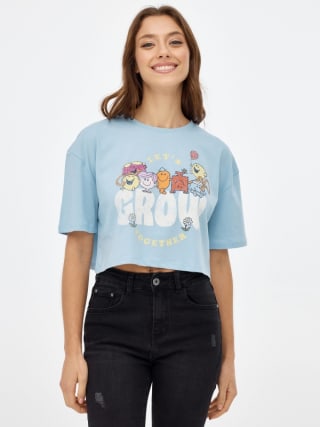 Camiseta crop Mr por 5.99€