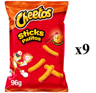 9 Bolsas de Cheetos Rizos de 96grs por 10.3€