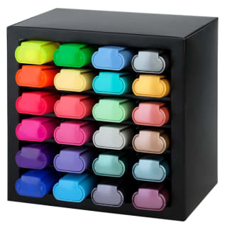 Lot de 24 surligneurs Faber-Castell avec boîte de rangement à 13,64€