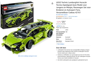 LEGO Technic Lamborghini Huracán Tecnica voor €25,41 bij Amazon