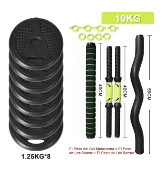 Juego de mancuernas ajustables 10 kg-40 kg por 23,32€