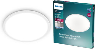 Philips Plafón Philips Superslim luz blanca fría regulable, 40K - 15W por 21.39€