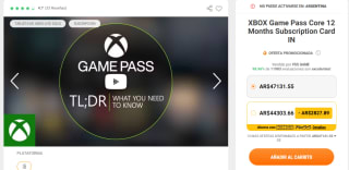 Xbox Game Pass Core 12 meses por $605 | Kinguin | India