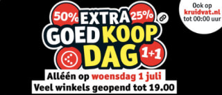 EXTRA Goedkoop dag bij Kruidvat op woensdag 1 juli