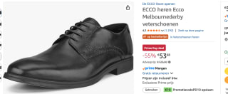 ECCO heren Ecco Melbournederby veterschoenen voor €43,68 dmv code bij AMazon