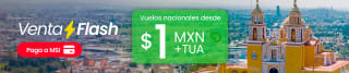 Vuelos Nacionales desde $1 + TUA | Viva Aerobús