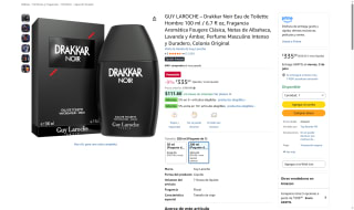 Perfume Drakkar Noir 100ml por $335 | Amazon