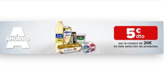-5€ de Descuento directo por compra de 20€ en Carrefour.