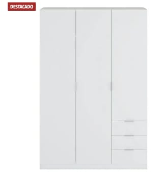 Armario para ropa Basic 3 puertas en color blanco por 149€