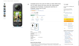 Insta360 X3 5.7K 360 Impermeable $7,119 | Oferta Amazon