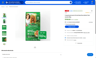Croqueta Purina Dog Chow Adulto 18kg por $749 | Walmart
