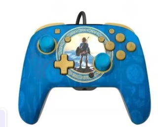 Rematch Wired Controller Zelda Hyrule Blue Licenciado Control Para Nintendo Switch