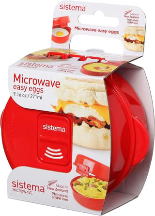 Sistema Easy Eggs Microwave Egg Cooker | 270 ml | Egg Poacher with Steam Release Ven