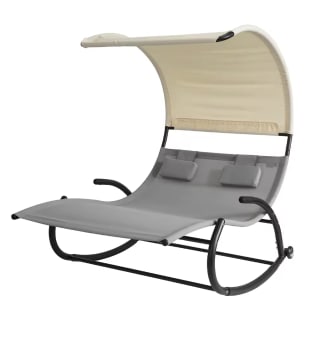 SoBuy OGS50-HG Tumbona Mecedora 2 personas por 133,23€