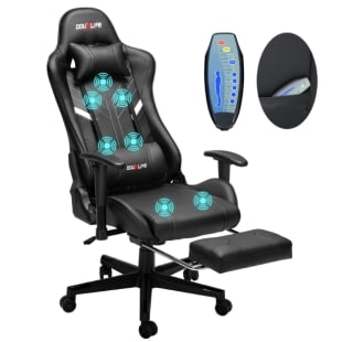Silla C-RC03 con masaje de 7 puntos ergonómica respaldo alto por 107.33€