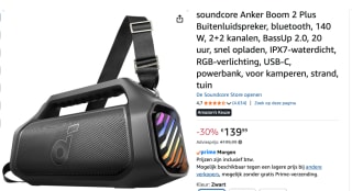 soundcore Anker Boom 2 Plus Buitenluidspreker voor €139,99 bij Amazon