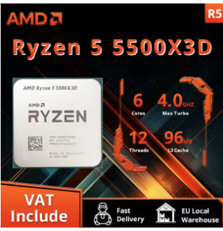 AMD Ryzen 5 5500X3D voor € 147,31 dmv code bij Aliexpress