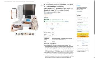 KCB 2 en 1 Comedero Bebedero por $799 | Amazon